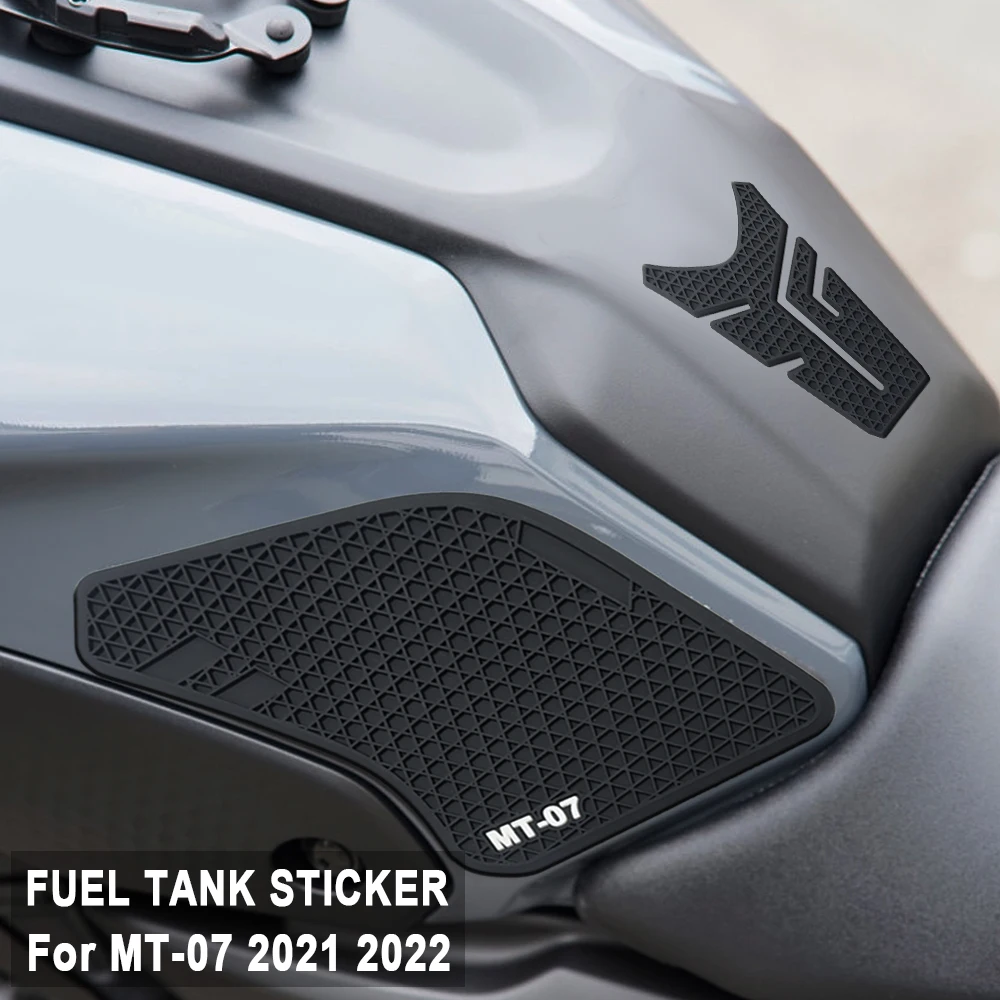 

For Yamaha MT-07 MT07 MT 07 2021 2022 Motorcycle Protector Anti slip Tank Pad Sticker Gas Knee Grip Traction Side Decal