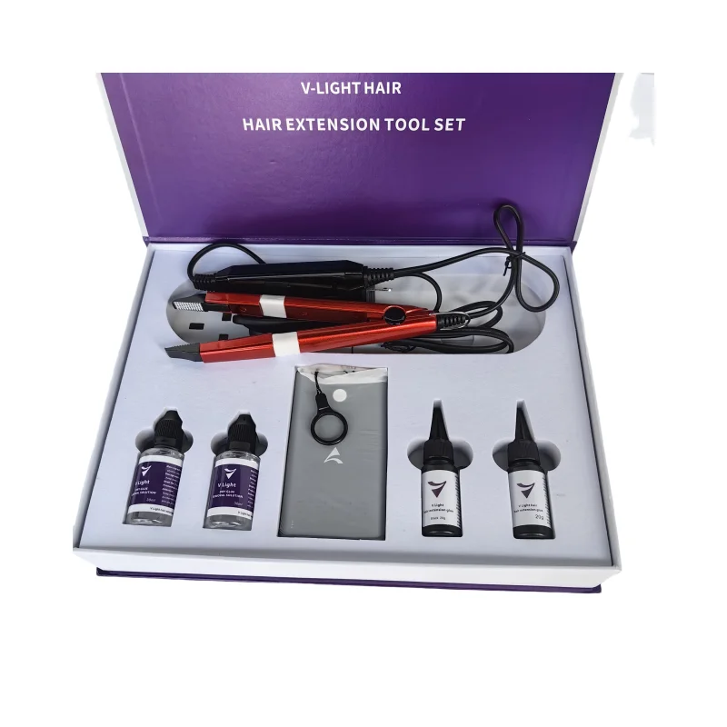 

Latest explosive products！Hot sell!V-light seamless hair extension gift box set, super high cost performance!