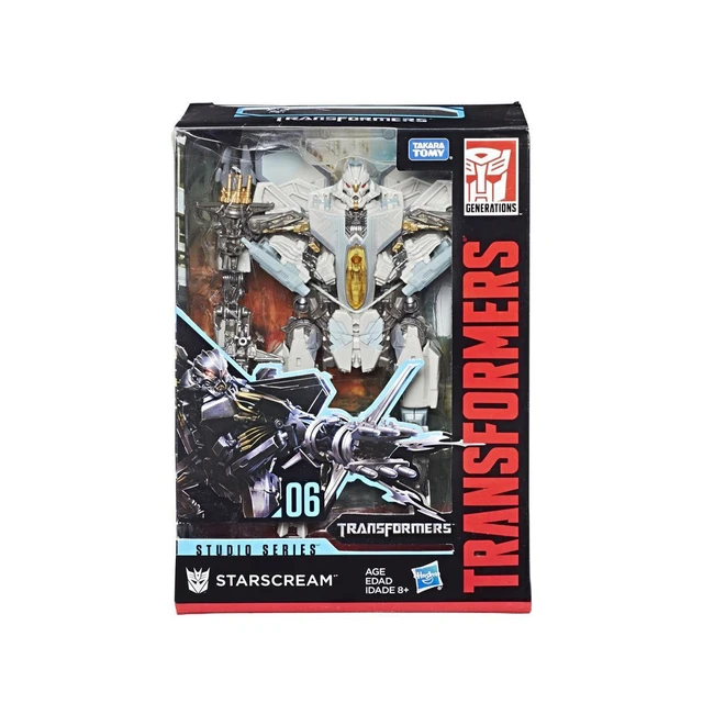 Original Hasbro Transformers Studio Series 06 Voyager Class Movie Starscream  Seibertron Action Figures Model Toys