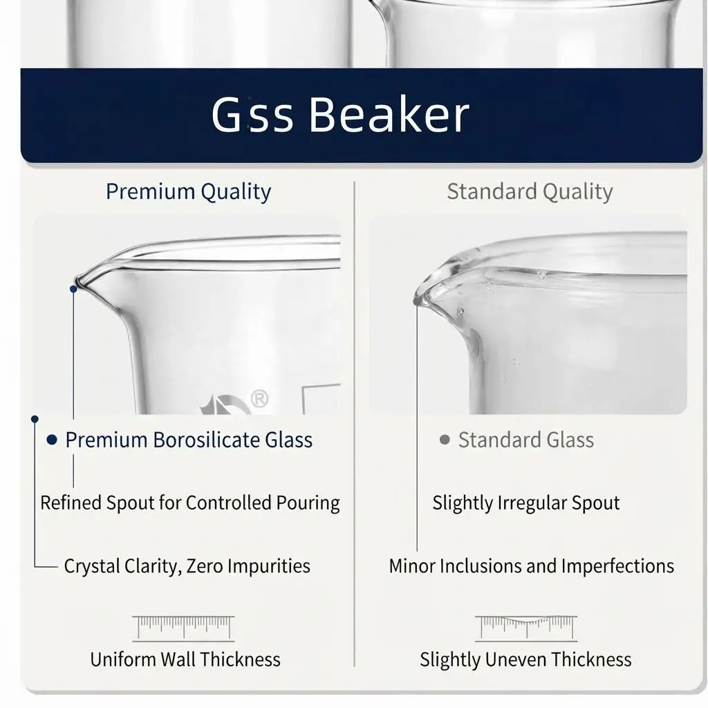 1set High Borosilicate Glass Measuring Cup With Stirring Rod Clear Scale Cup Laboratory Beaker Kitchen Baking Measuring Cup