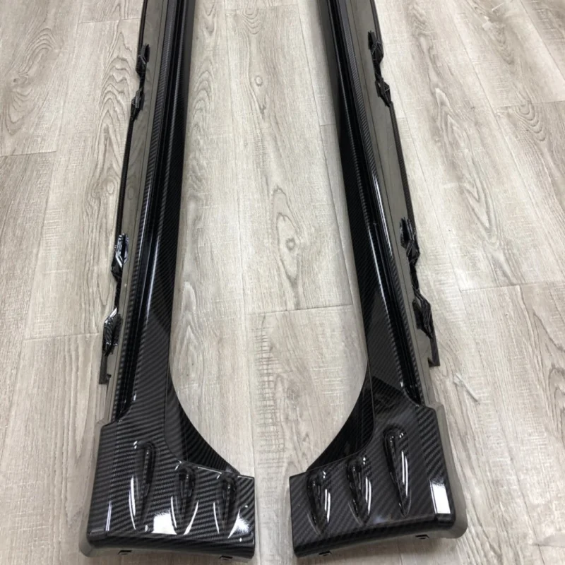 High Quality Shark Fin Aluminum Alloy Side Skirts For 10th Gen Sedan 2016-2022 Auto Styling Parts