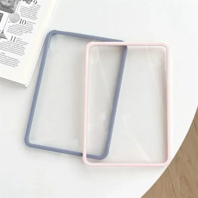 2025 A16 for IPad 11th Generation Case Shockproof HD Clear Ultra Thin Hard Cover Soft Edge for IPad Pro11 Air 5 8th 7th Mini 7 6