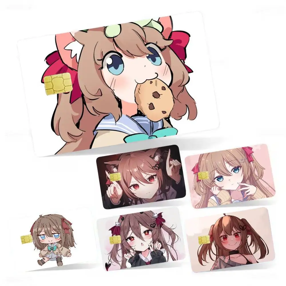 Neuro Sama Vtuber 4 Stück 1 Set Filmfolie für Debit- und Kreditkarten, Visa-Karten-Aufkleber