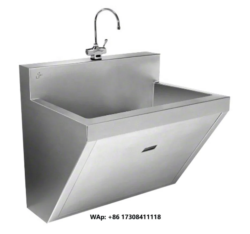 Wall Wash Handicapped Hospital SS 304 Silver Sink Wall Wash Hospital Sink Stainless