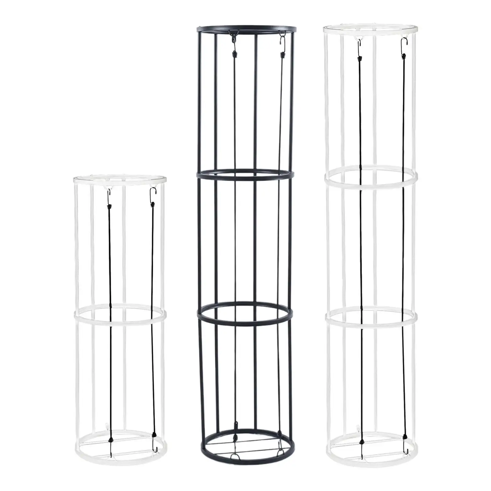 

Columnar Vertical Ball Rack Metal Display Stand Rolling Ball Cart Sports Ball Storage Rack for Garage School Kids Room Home Gyms