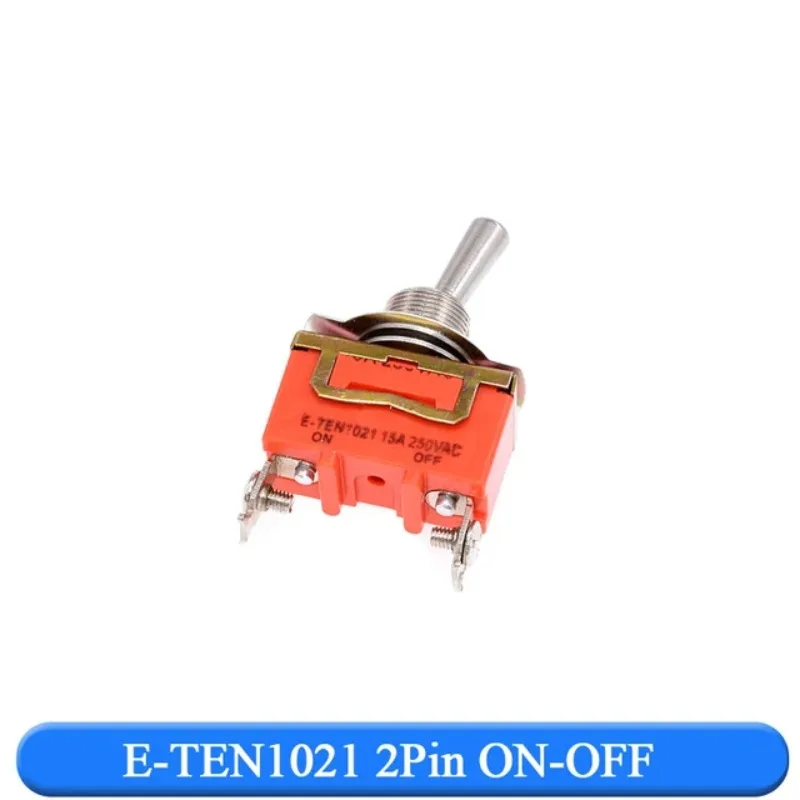 New High Quality 15A 250V SPST 2 4 6 Terminal ON OFF Toggle Switch Self-locking Waterproof Cap