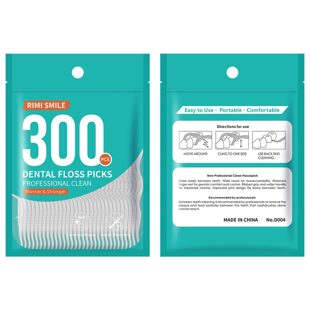 300/600PCS dental floss stick - cleaning interdental spaces, food residue tools, oral care