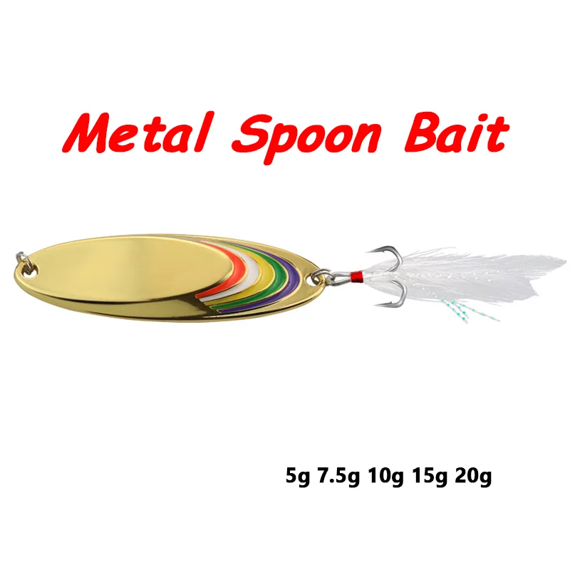 Cuchara metálica Spinner Jigging – Señuelo artificial lubina y trucha - imagen 2