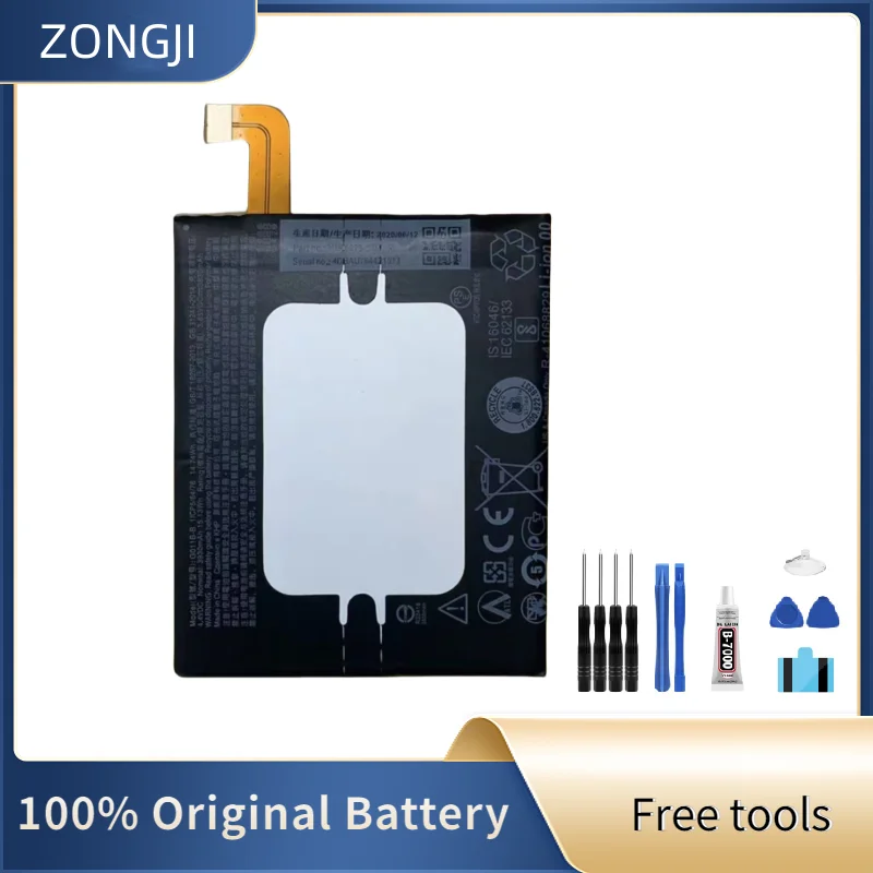 ZONGJI New Compatible Battery For HTC U11+ U11 Plus (Not for U11) 3930mAh G011B-B Batteries + Free Tools