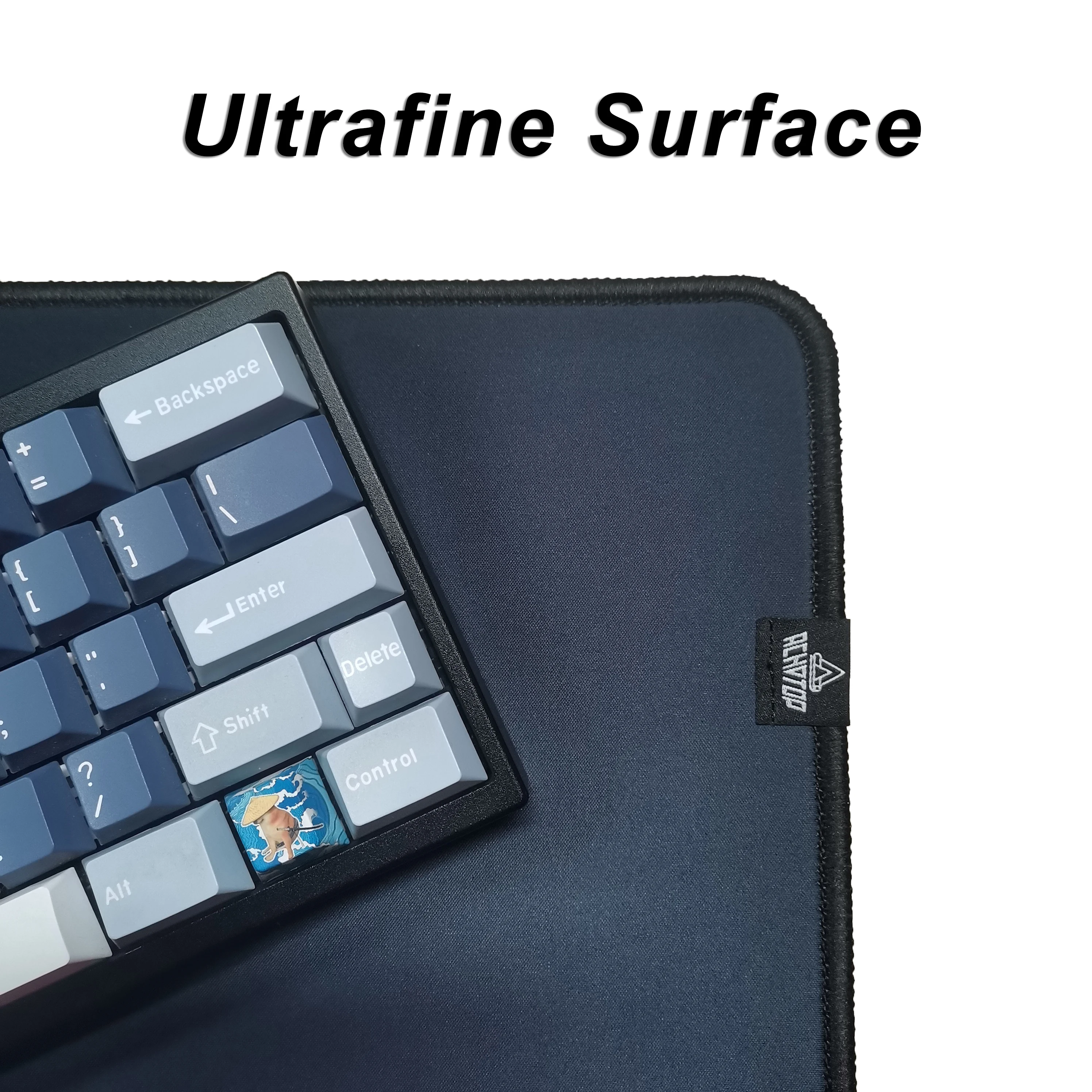 E-Sports Mouse Mat Ultrafine Surface Professional Mousepad Gaming Mouse Pad Purple Stitching Edge Class Zero Desk Mat 400X450MM