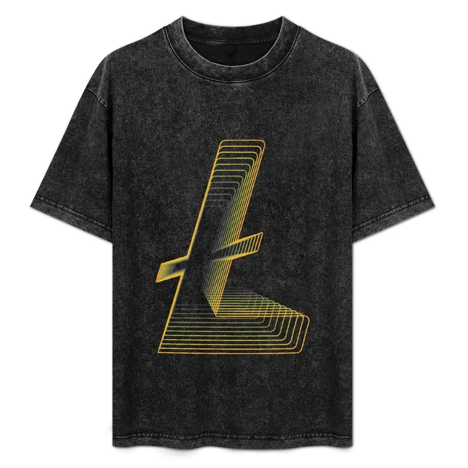 

litecoin Crypto Gold Digital Art Gift T-Shirt Casual Daily Outfit T-Shirt