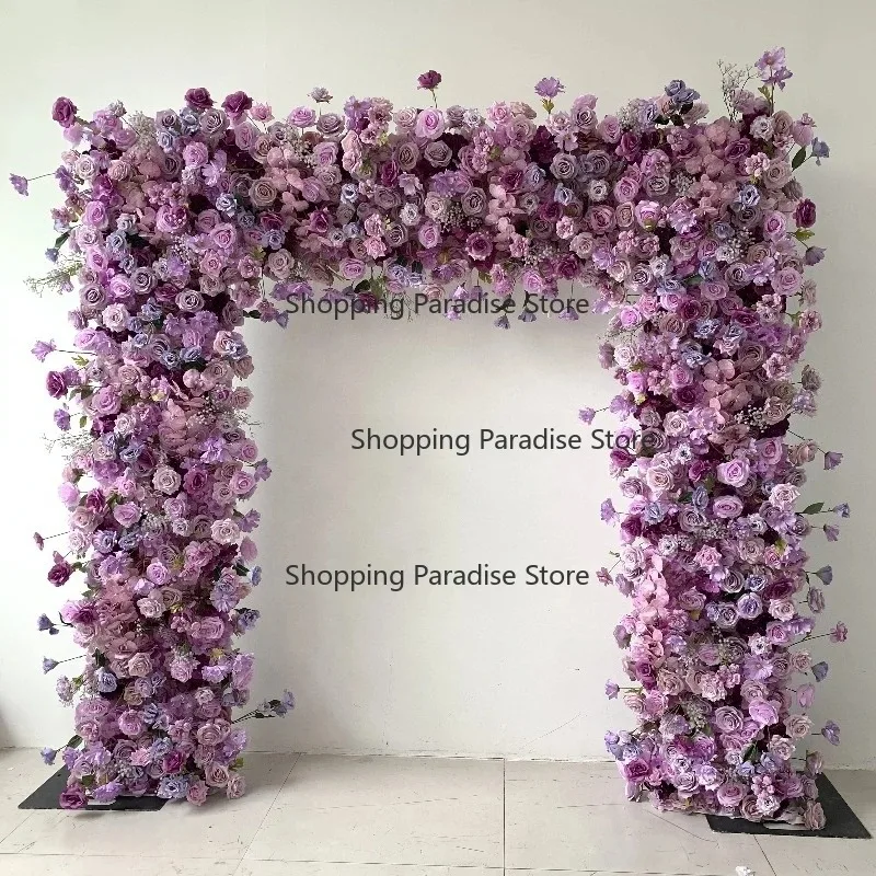 

Wedding Silk Flower Arch Decoration Artificial Flowers Wedding Arch Arrangement Wedding Arch Flower Backdrop Decoration
