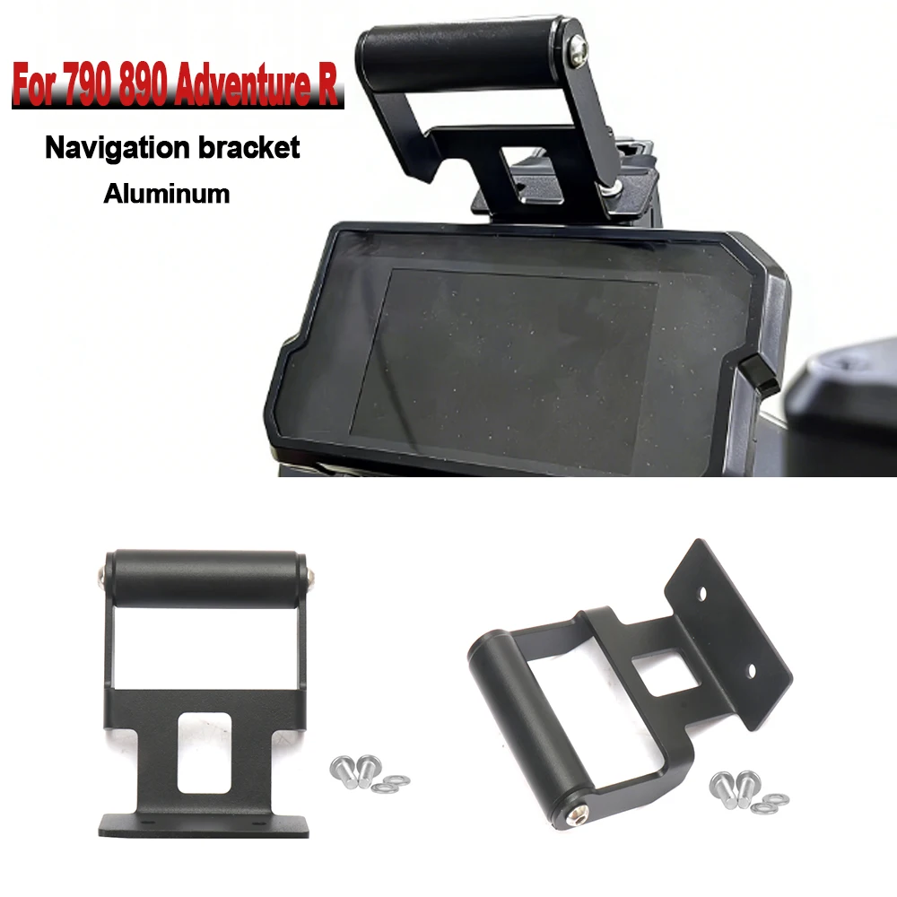 New Motorcycle Mobile Phone GPS Holder Stand Windshield Navigation bracket For 790 890 Adventure ADV R 2024 2025