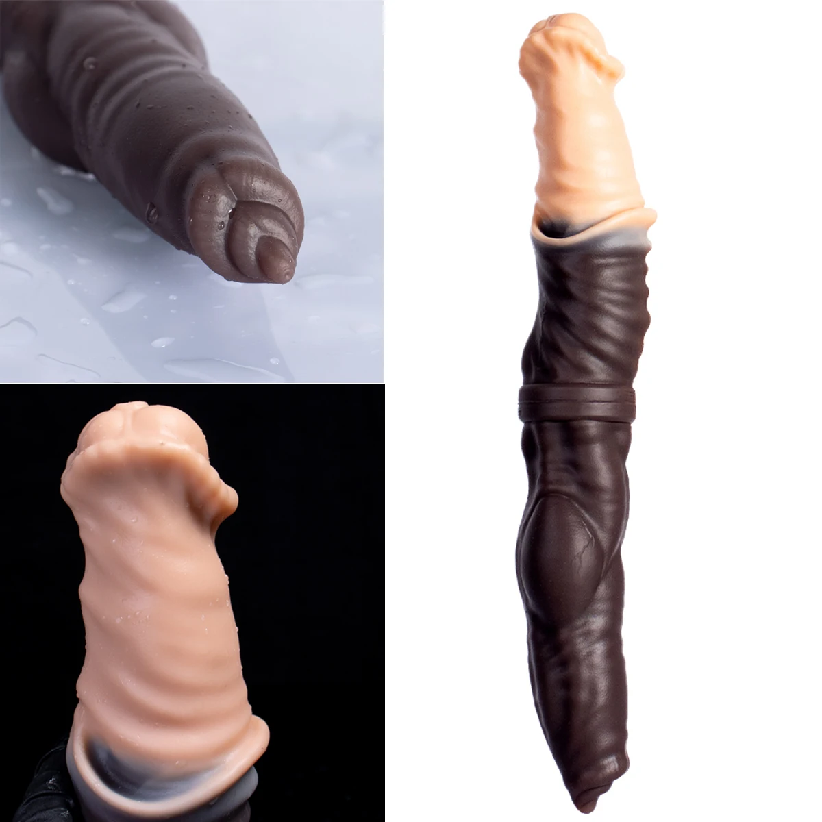 Dildo do Monstro Pênis Plugged Feminino e Masculino, Dilatador vaginal, Plug Anal, Masturbação, Brinquedos Sexuais Eróticos, Adulto18, 32cm