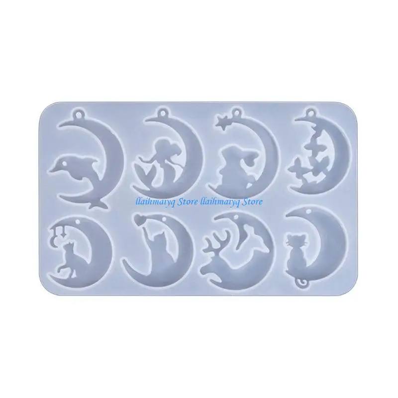 573B DIY Crystal Earrings Silicone Mold Ear Drops Epoxy Resin Mould Irregular Ear Rings Jewelry Making Tool Unique Accessory