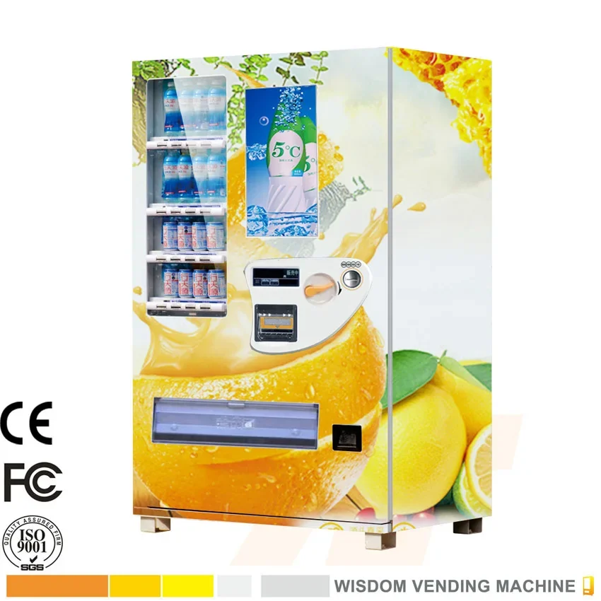 Hot cold drinks vending machine with big capacity