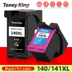 TONEY KING-Reemplazo de cartucho de tinta para HP 140, recambio de tinta para HP 140, 141 XL, Deskjet D4263, Photosmart C4283, C4583, C4483, C5283