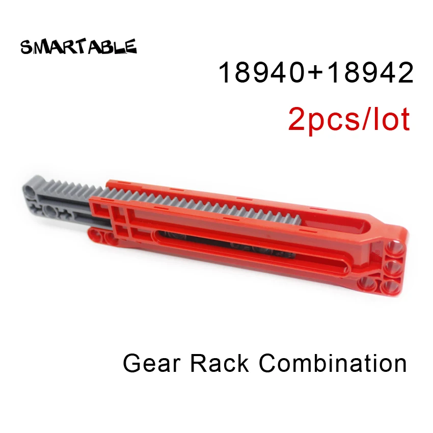 Smartable MOC – support d'engrenages technique/combinaison de crémaillère de vitesses/pièces de plate-forme rotative, blocs de construction, jouets compatibles 99009/99010