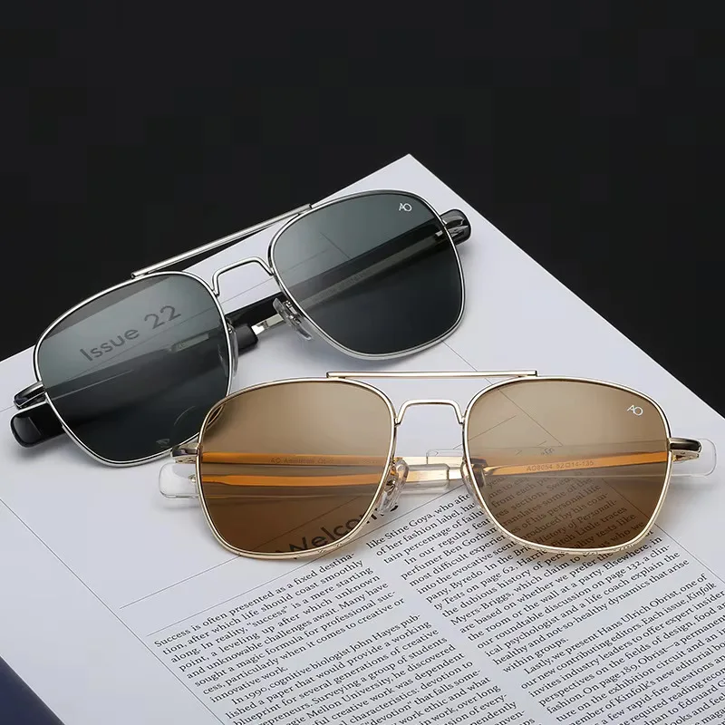 Fashion American Army Military Optical AO Pilot Sunglasses For Men Women Classic Retro Driving Sports Sun Glasses Eyewear 2025
