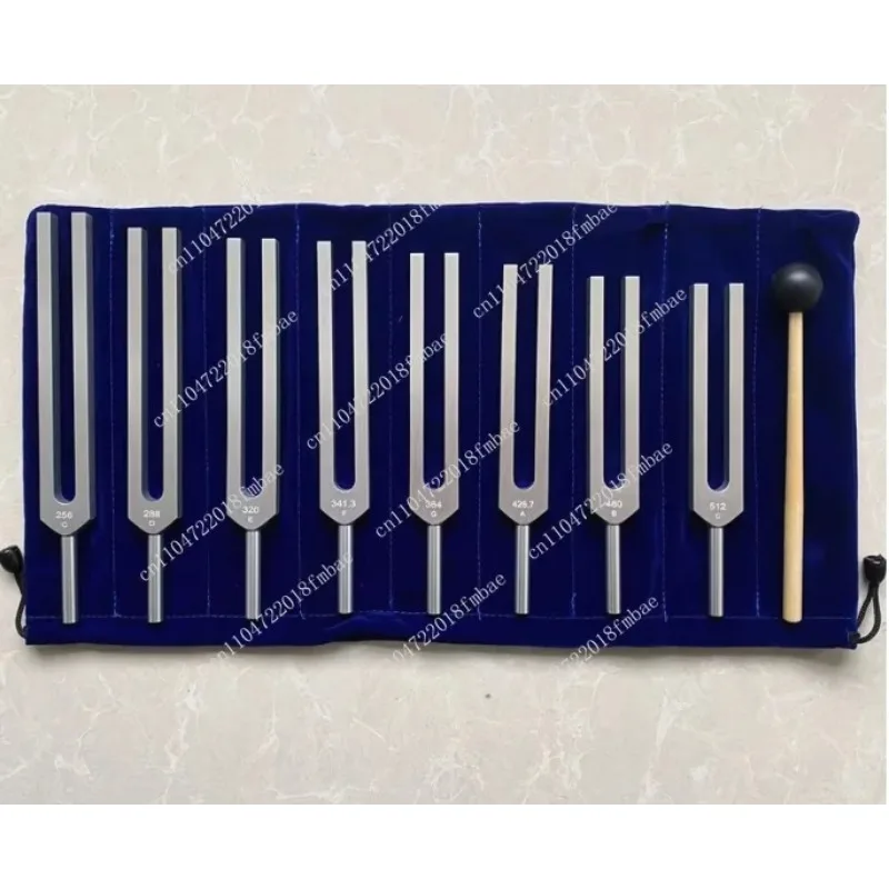 7 Chakras+1 Soul Purpose Weighted Tuning Forks，Aluminum Alloy Instrument 126.22-141.27 Hz Etc，Fashiontuning Fork