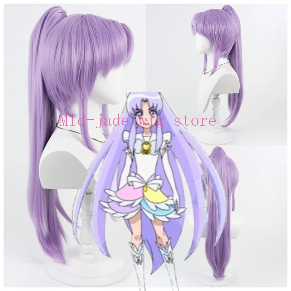 Anime Character Iona Hikawa Cosplay Wig Realistic Scalp Detachable Ponytail Long Hair Synthetic Wig for Anime Convention