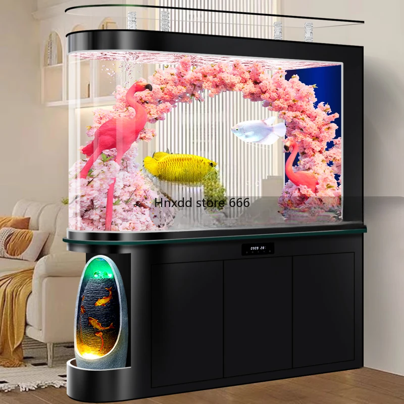 Fish Tank Subareas Screens Hallway Water Curtain Wall Living Room Large Intelligent Aquarium