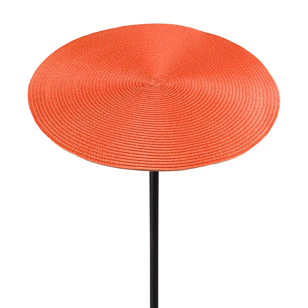 35cm Round Paper Straw Base Colorful Innovative Hand DIY for Woman Dinner Party Fascinator Bases Hat Hair Accessories view 4