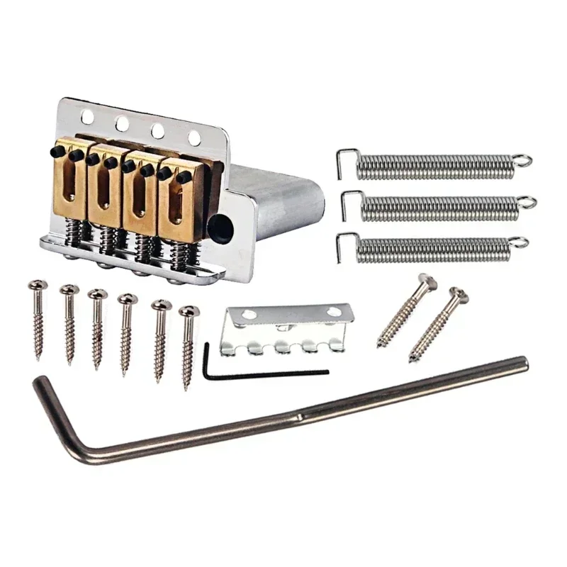 Hot-selling Guitar Accessories Electric Guitar Tremolo Bridge Set - 4 Strings Cigar Box  with Mounting Screws