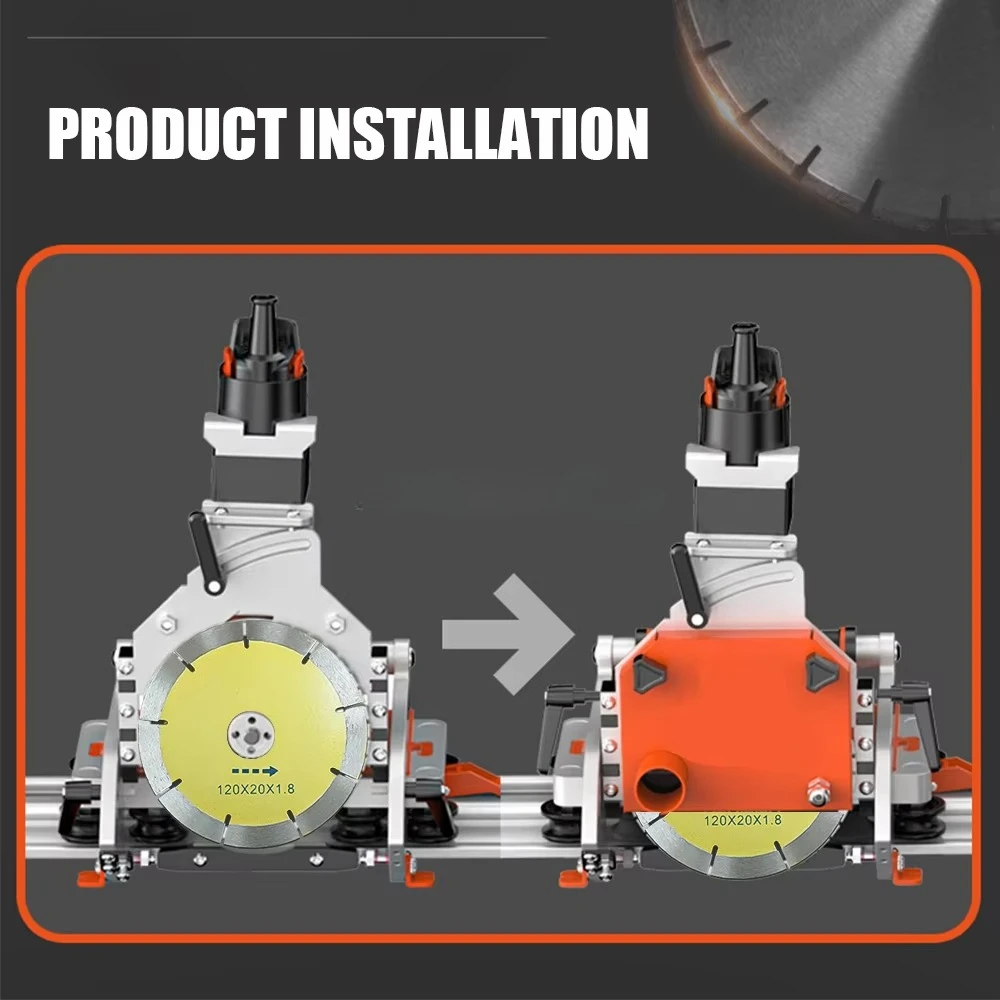 Electric Tile Cutter 45 Degree Large Format Water Jet Ceramic Track Cutter Porcelain Marble 2m Chamfer Miter Cutter view 5