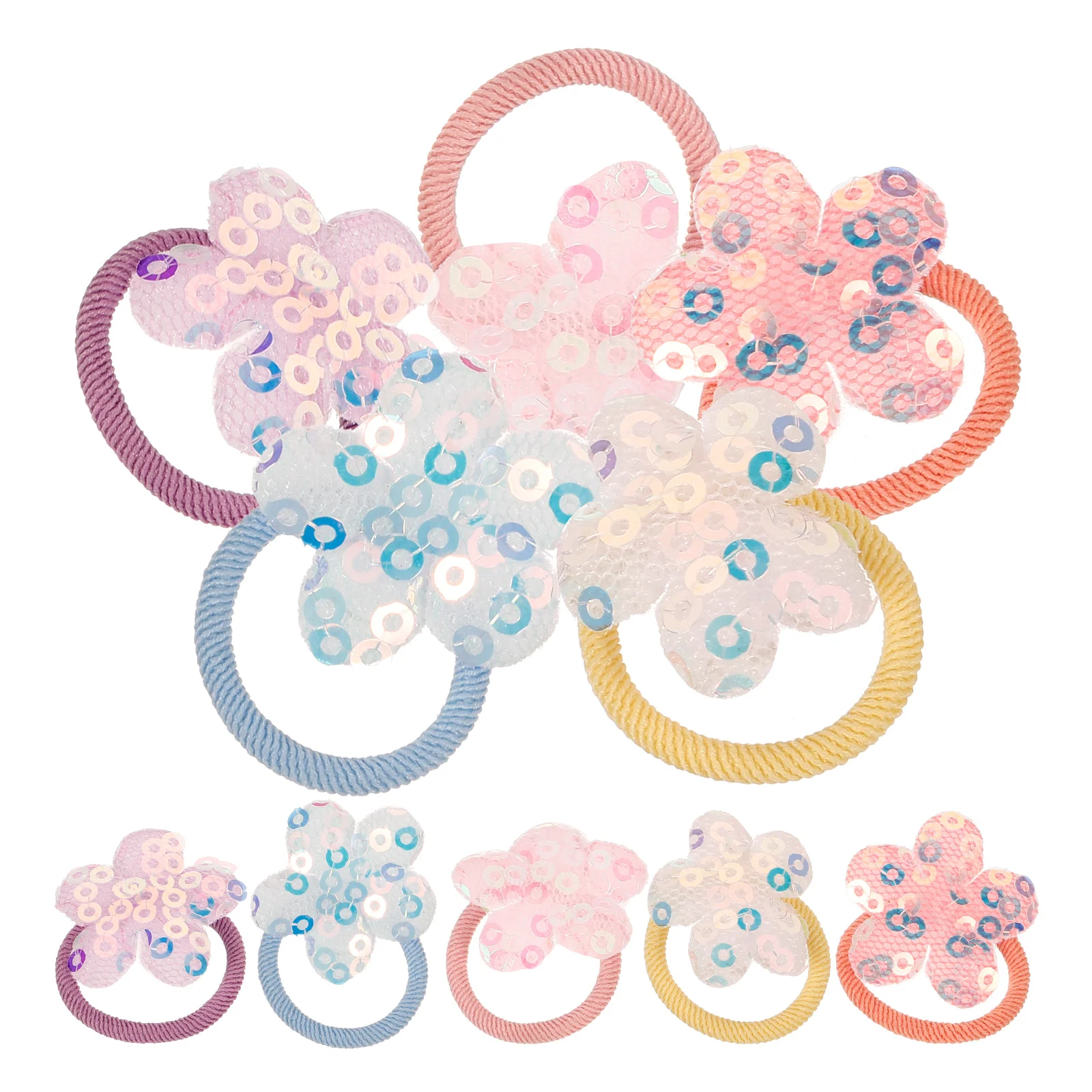 

10Pcs Pet Hairbands Cute Elastic Rubber Bands Puppy Hair Ties for Small Dogs Cat Rabbit Daily Fashion Party Decoration