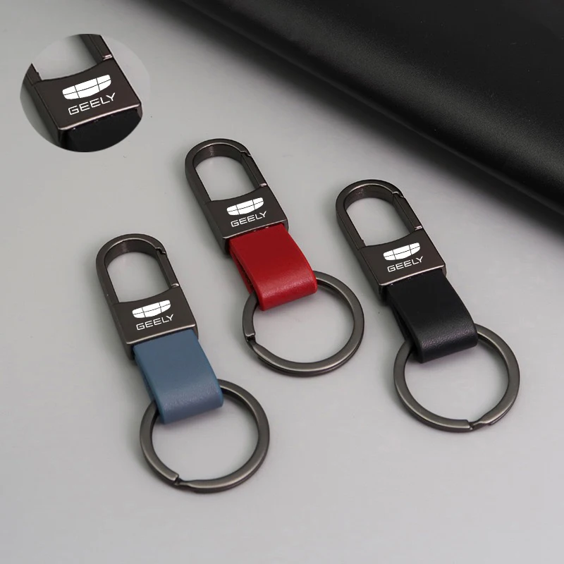 For GEELY Emgrand GT GS GL gc9 gc6 ec718 ec7 ec8 All Years GEELY Series High Quality Cars Accessories Leather Keychain