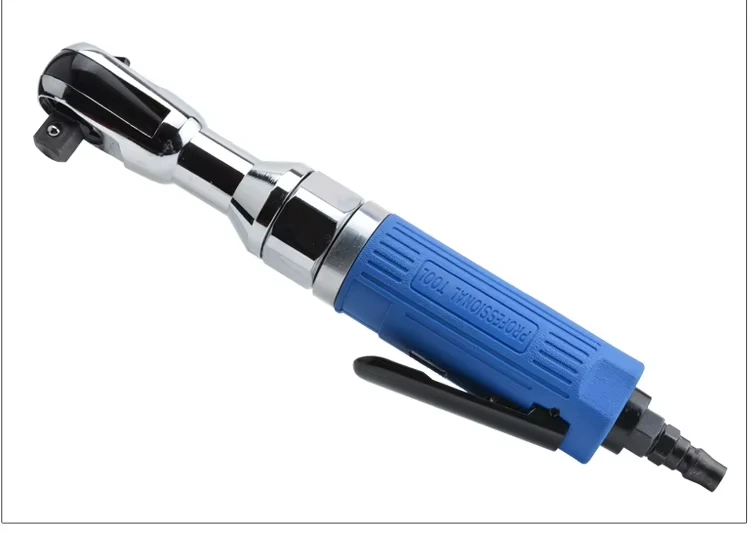 Blue 1 / 2'' Pneumatic Tool Ratchet Wrench with Air Inlet Interface and Adjustable Switch for Car Repair Disassemble