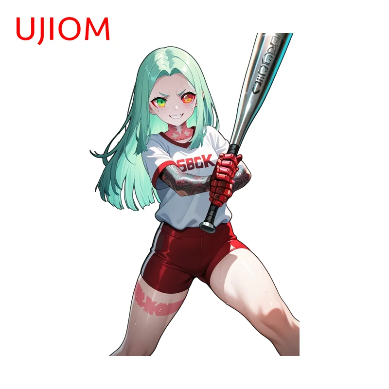 UJIOM Baseball Jersey Rebecca Lively Girl Wall Sticker Eye Catching Waterproof Graphic Decal Suitable For Bedroom Bathroom Decor