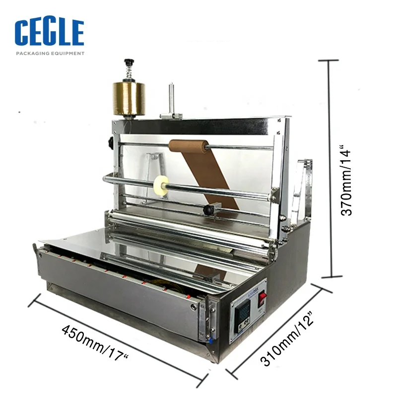 

ACW-88 Semi Automatic Perfume Box Packaging Machine Wooden Case Semi-automatic Plastic Film Roll Wrapping Machine CANS Packaging