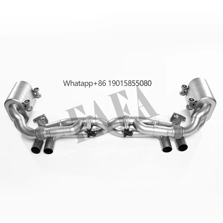 

For Porsche 991.1 3.0T Car Exhaust System Rear Section Electric Valve Muffler Exhaust with Remote Control Switch