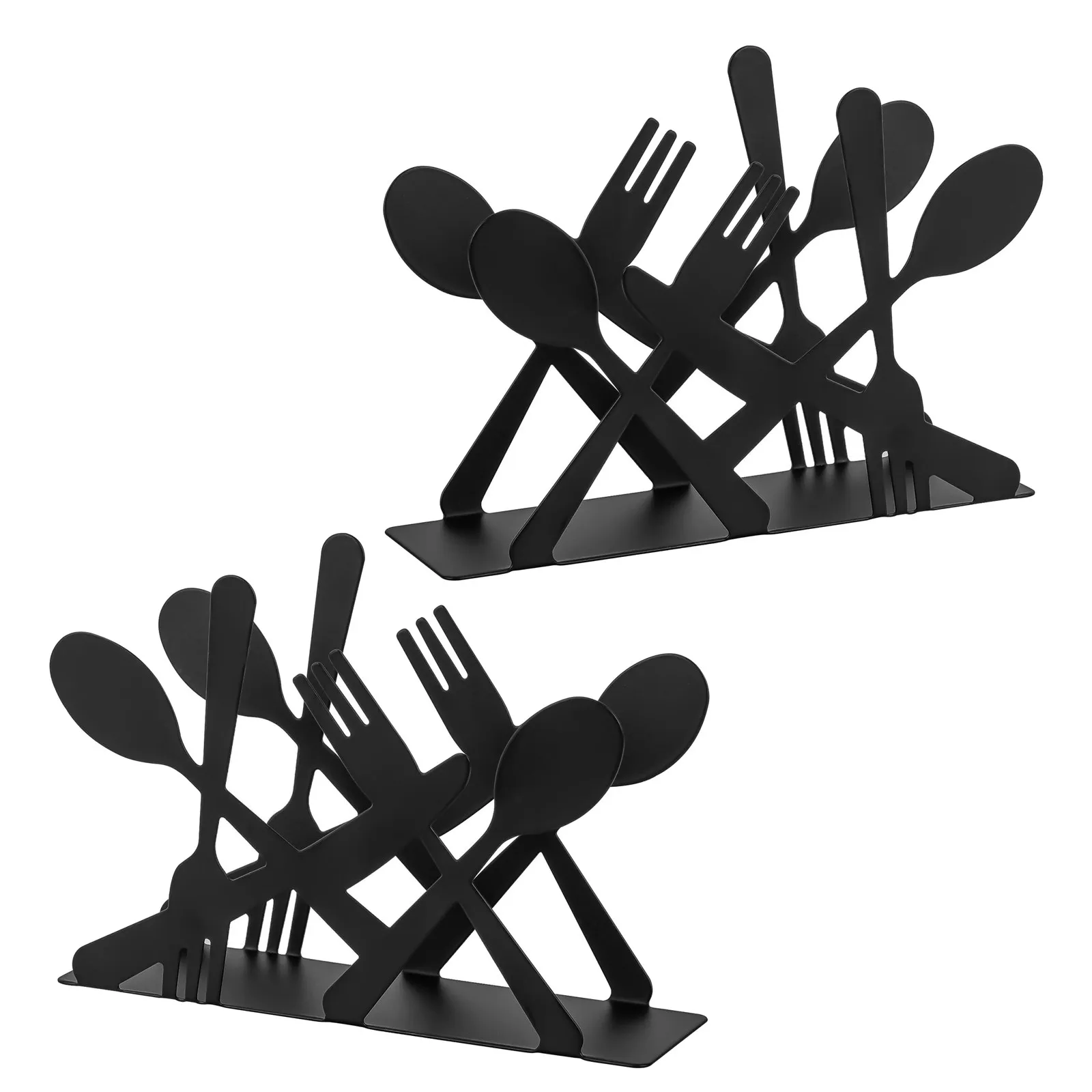 2Pcs Iron Table Napkin Holder Metal Napkin Dispenser for Kitchen Dining Room Restaurant Farmhouse Style Home Decor