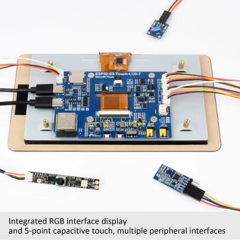 Pantalla LCD K32C ESP32 7 pulgadas, 800x480, placa desarrollo pantallas táctiles, compatible con pantallas