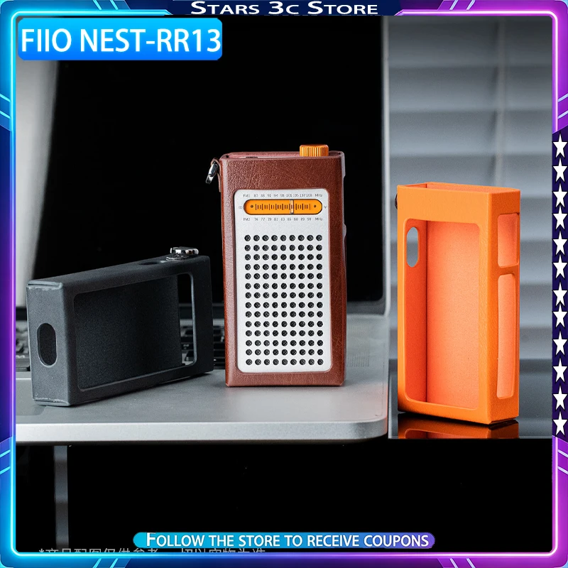 FiiO NEST RR13 Radio Leather Protective Cover 1: 1. Tailor Made Standard with Hand Rope