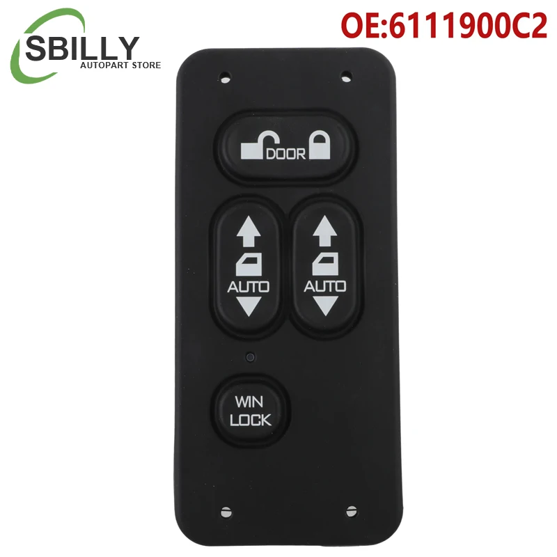 Coche 6111900 C2 3817900 -640 Botón de interruptor de ventanilla eléctrica principal para camión Navistar