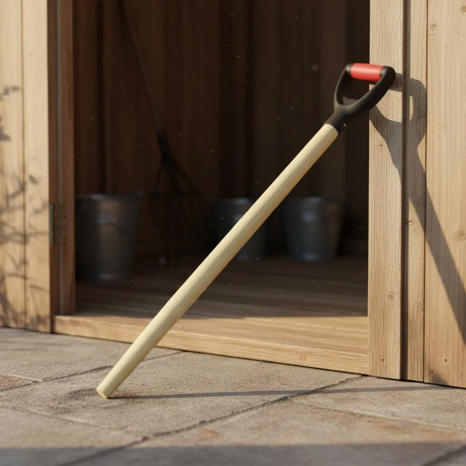 D-Shaped Shovels Handles Sturdy 96cm T-Grip Wooden Shovel Replacement Handle Farm Garden Tool for Farming Gardening Excavation