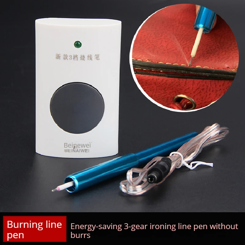 Thread Burner Leather Iron Hot Thread Textile Seing Thread Hot Cutting Burning Tool Welding Diy Iron Electric Heating Wire Pen