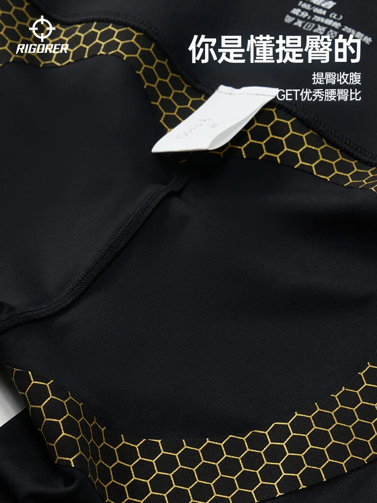 RIGORER – pantalons requin, vêtements d'extérieur, pantalons de Fitness, sport d'été, course à pied, Yoga, taille haute, hanche abdominale, pantalons d'équitation sans trace