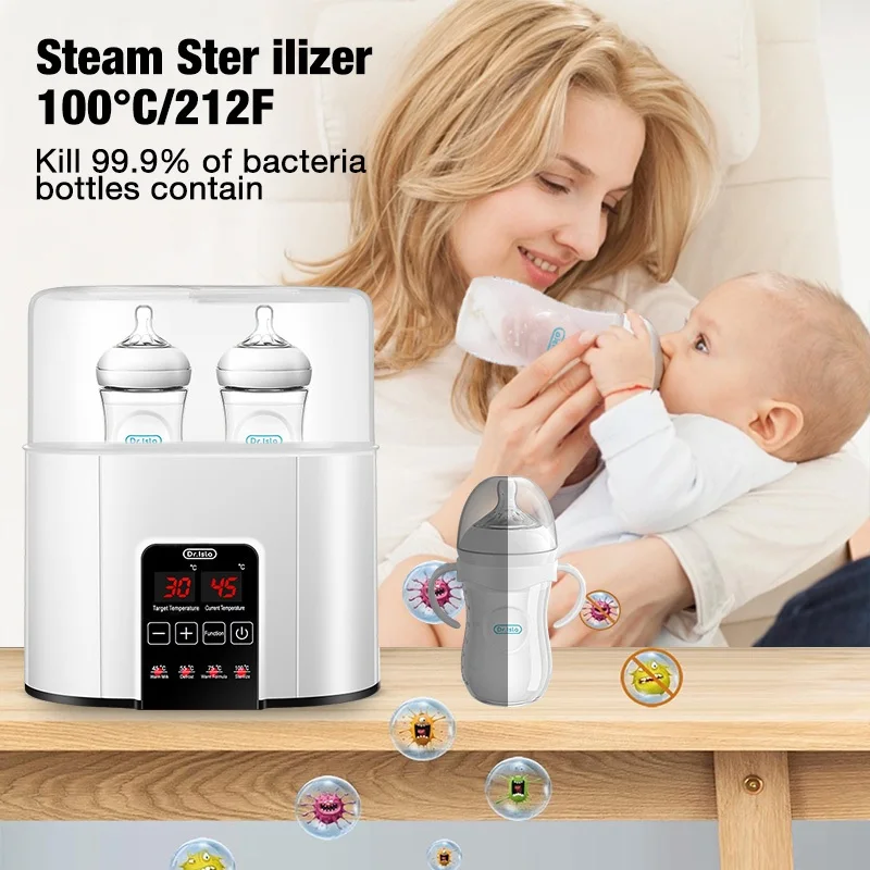 New Baby Bottle Warmer Bottle Sterilizer  Baby Safe Baby Pacifier Sterilizer Milk Bottle BPA Free Four-tooth Adjustment