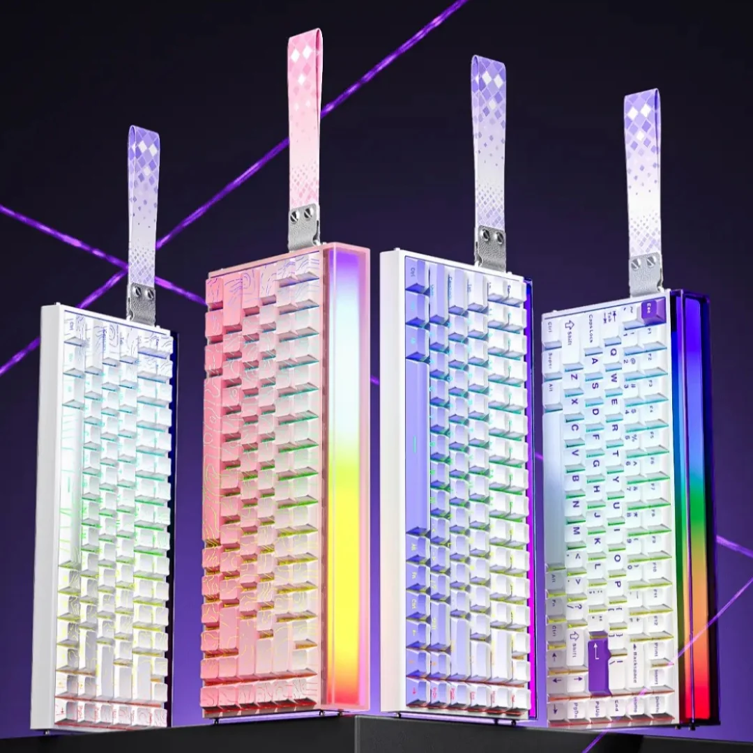 

AULA HERO 84 HE с магнитным переключателем, клавиатура RT Gaming, индивидуальная механическая проводная RGB неоновая коробка, 8 кГц, позиционирующая пластина из углеродного волокна