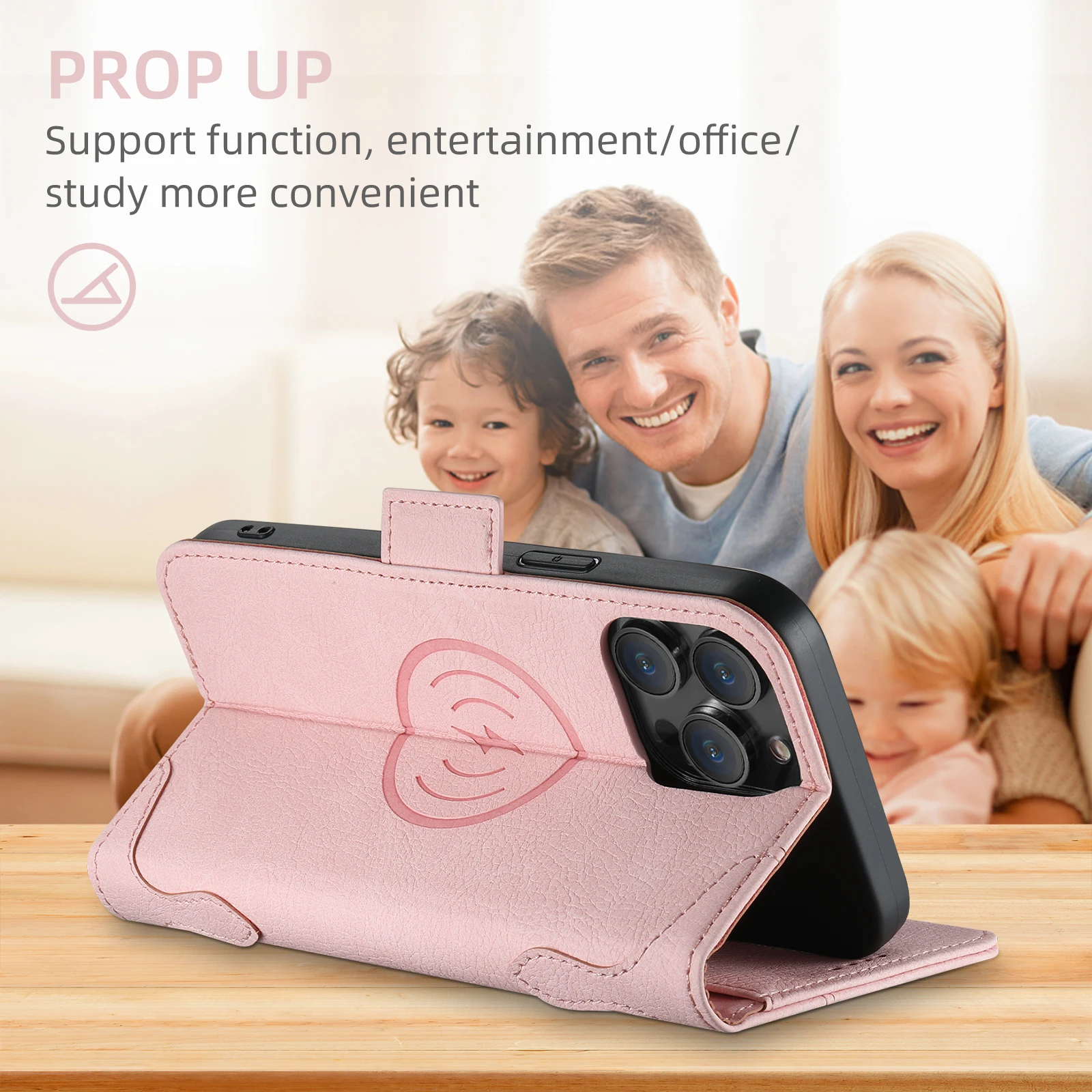 Kartenhalter-Brieftasche Flip-Cover Handyhülle Kompatibel mit Magnetischem Kabellosen Laden für iPhone 18 Pro Max 17 Air 16 Plus 15 14 – Detail 25