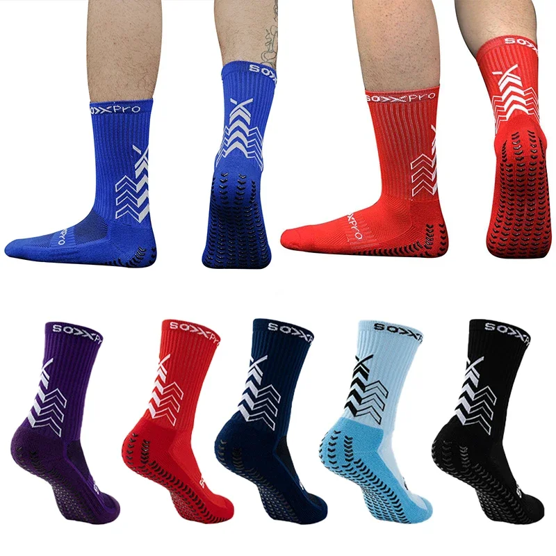 Anti-slip 2024 Tennis Non-slip Football Soccer Socks Basketball Men Women Sport Socks Mid Calf Grip Cycling Riding Socks