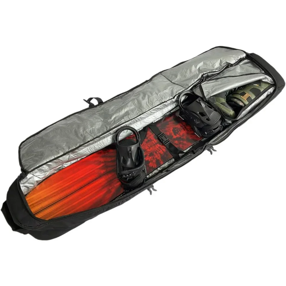 Wheeled Padded Snowboard Bag Ultimate Double - Premium High End Double Roller Travel Bag, SIZED TO FIT, BUILT TO LAST.