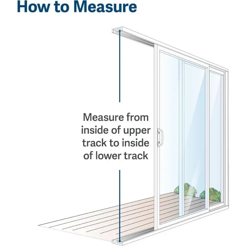 Sliding Glass Pet Door for Dogs & Cats - Adjustable Height 75 7/8" to 81"- Large-Tall, White, No-Cut Install, Aluminum Patio