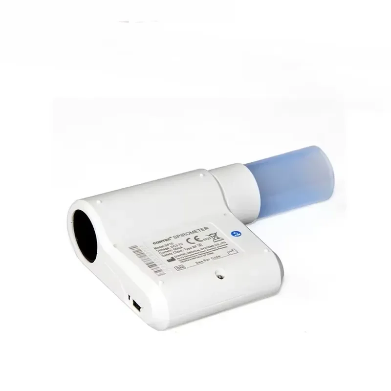 Modern Medical Medical Digital Handheld Spirometer for COPD Screening and Restrictive Lung Disease with 10 Video Technical