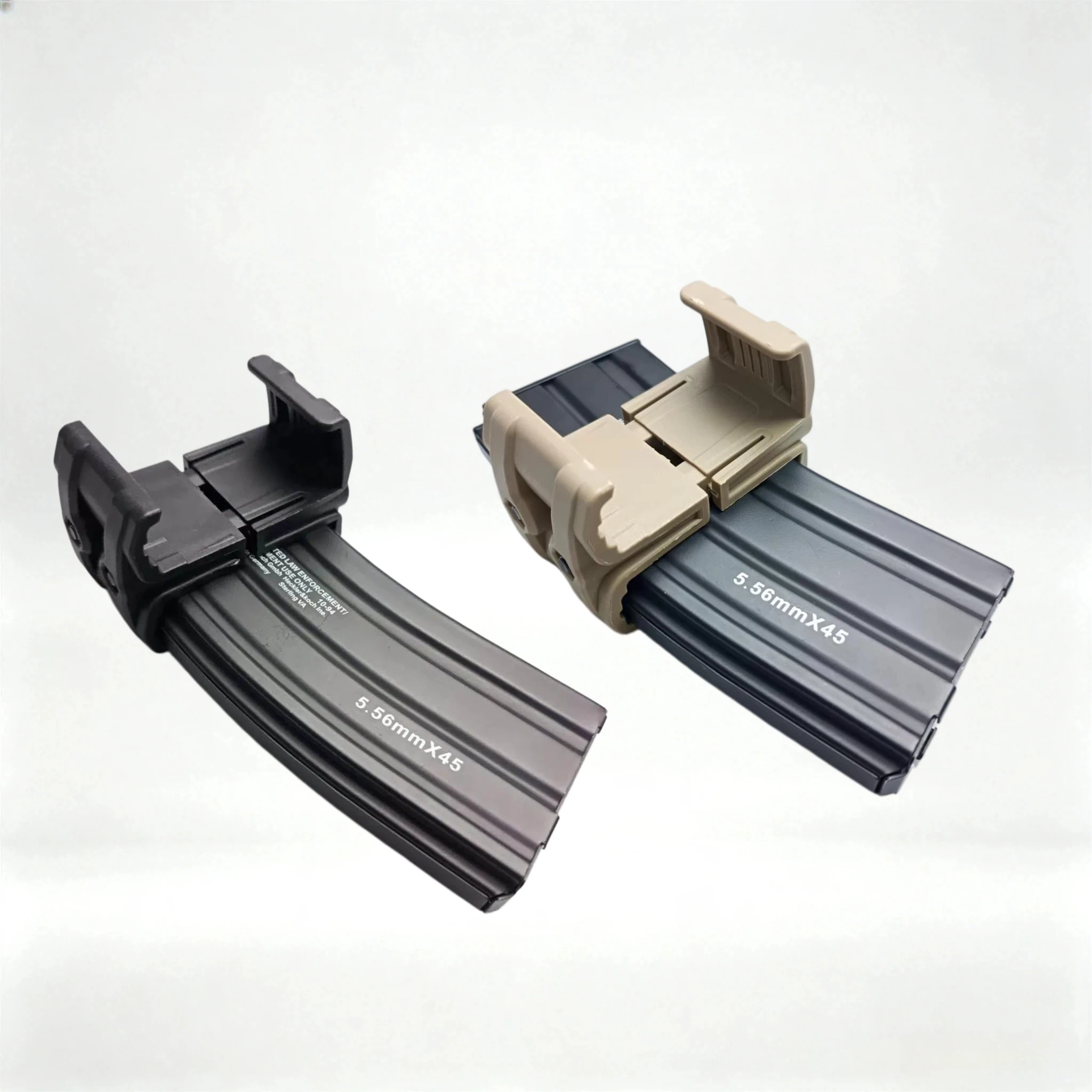 Universal Dual Parallel Mag Coupler Connector Clip AK AR15 M4 Mag595 Airsoft Speed Loader Hunting Outdoor Accessories - view 2